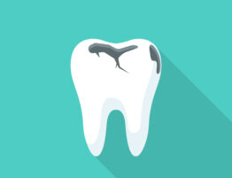 Tooth decay. Bad tooth. Dental care background. Unhealthy teeth. Vector illustration flat design. Isolated on background. Stomatology care for teeth.